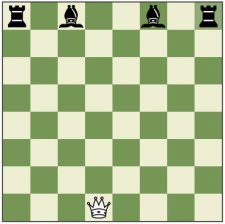 Mini-Game: Queen vs Four Pieces